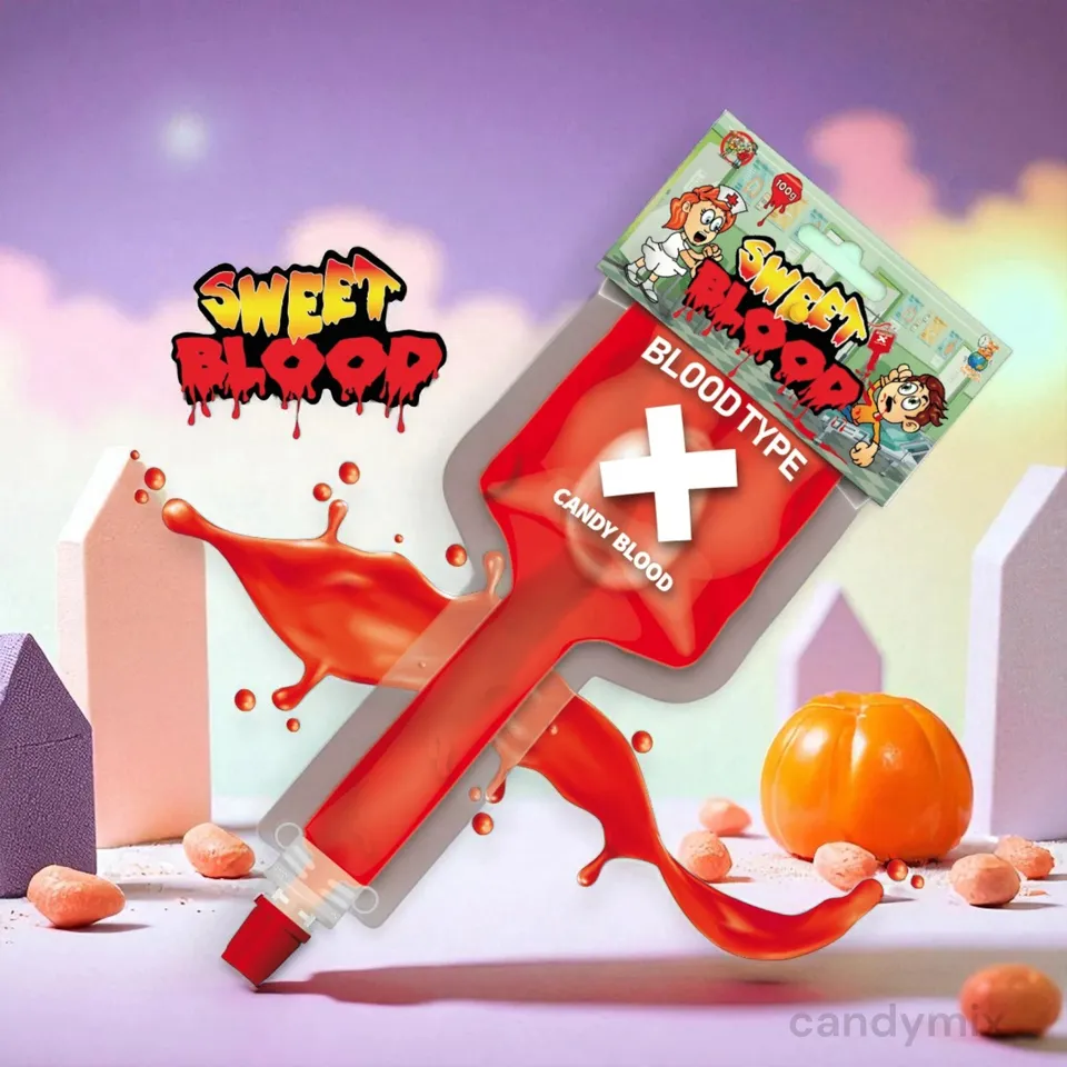 candymix-sweet-blood-bonbon-gel-poche-sang-100g-halloween image 1