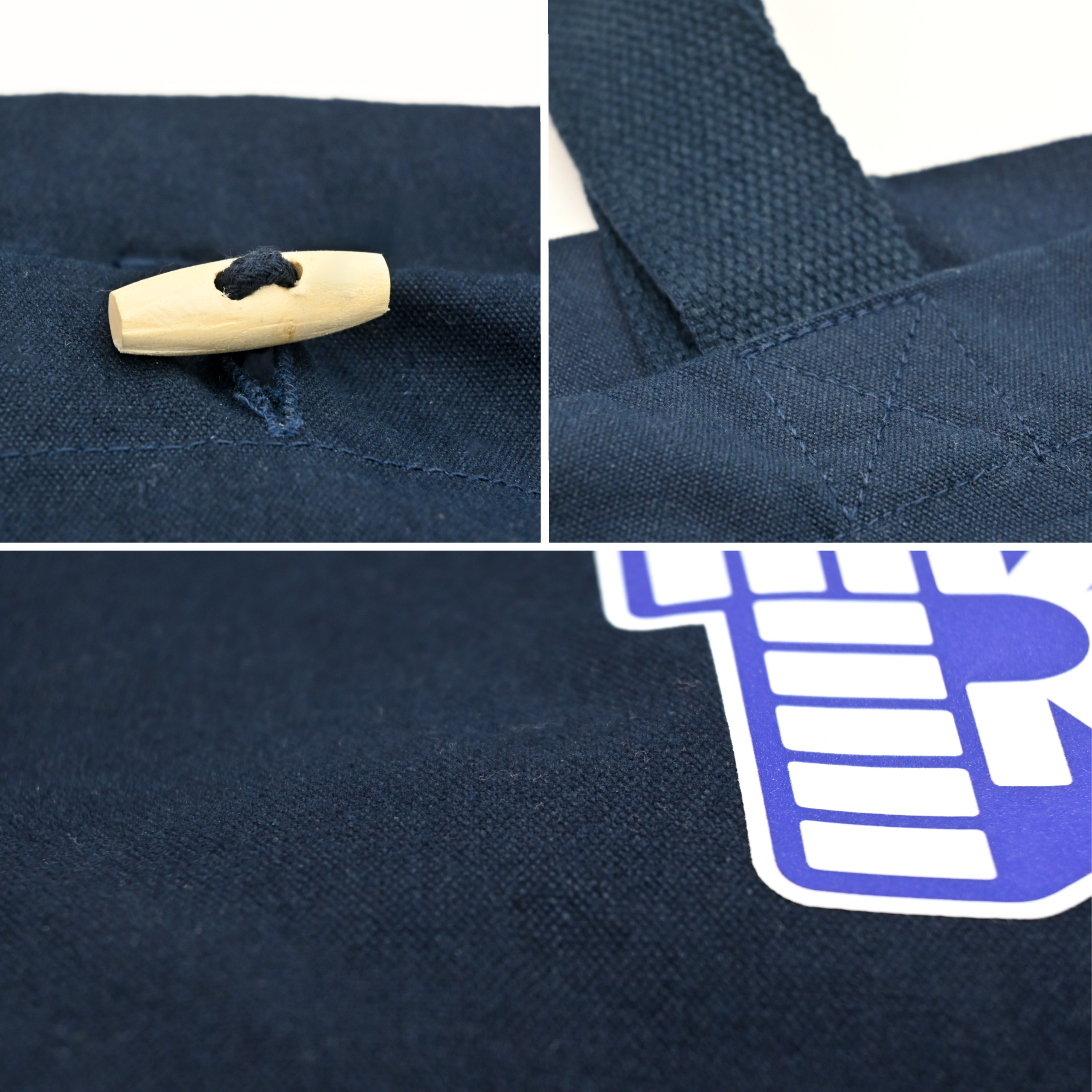 pez-fan-shop-tote-bag-bleu-logo-sac-coton-30-litres image 3