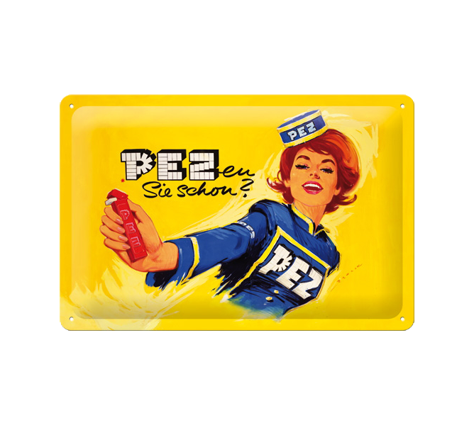 pez-fan-shop-plaque-m-tal-r-tro-20x30-cm-pezen-sie-schon image 1