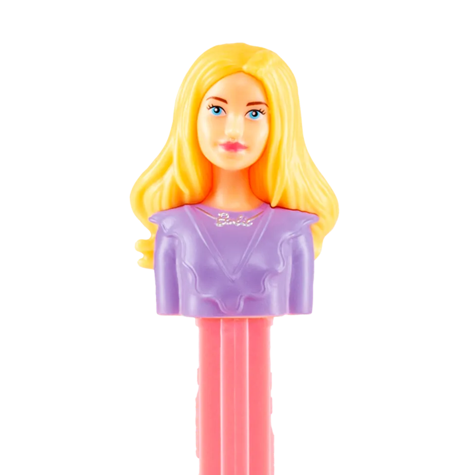 pez-dispensers-barbie-cheveux-blonds-distributeur-bonbons image 1