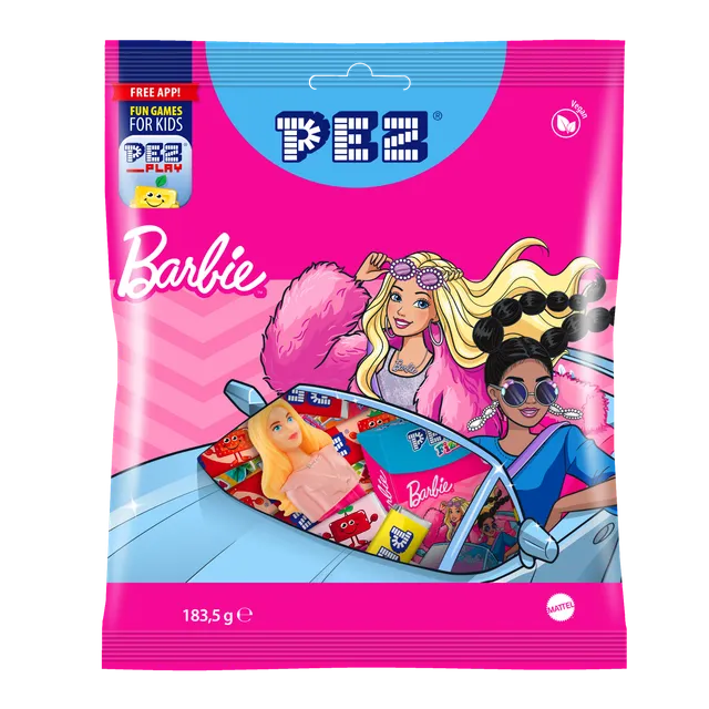 pez-barbie-maxi-bag-bonbons-fruits-cola-fizzy-183-5g image 1