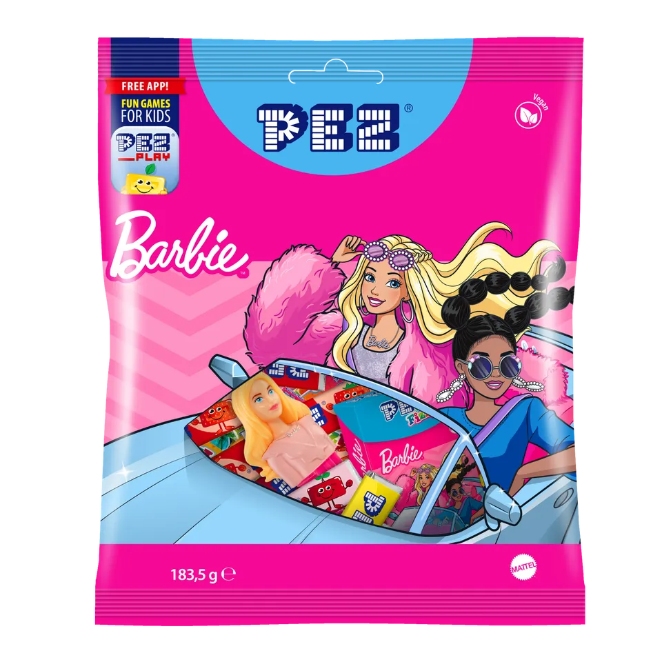 pez-barbie-maxi-bag-bonbons-fruits-cola-fizzy-183-5g image 1