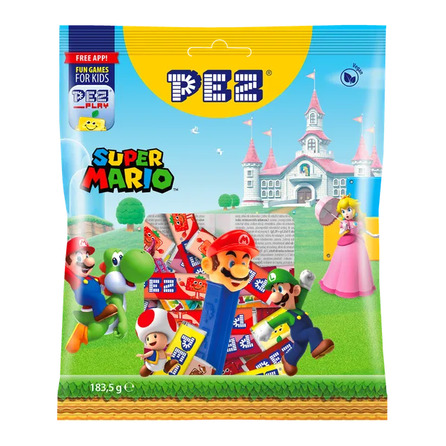 pez-maxi-bag-nintendo-183-5-g-bonbons-fruits-cola image 1