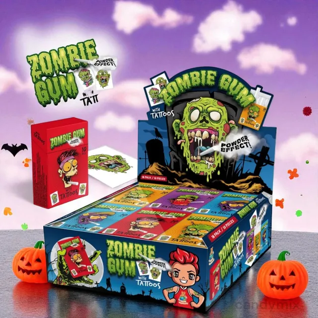 zombie-chicle-chewing-gum-35g-avec-tatouages-fum-e image 1