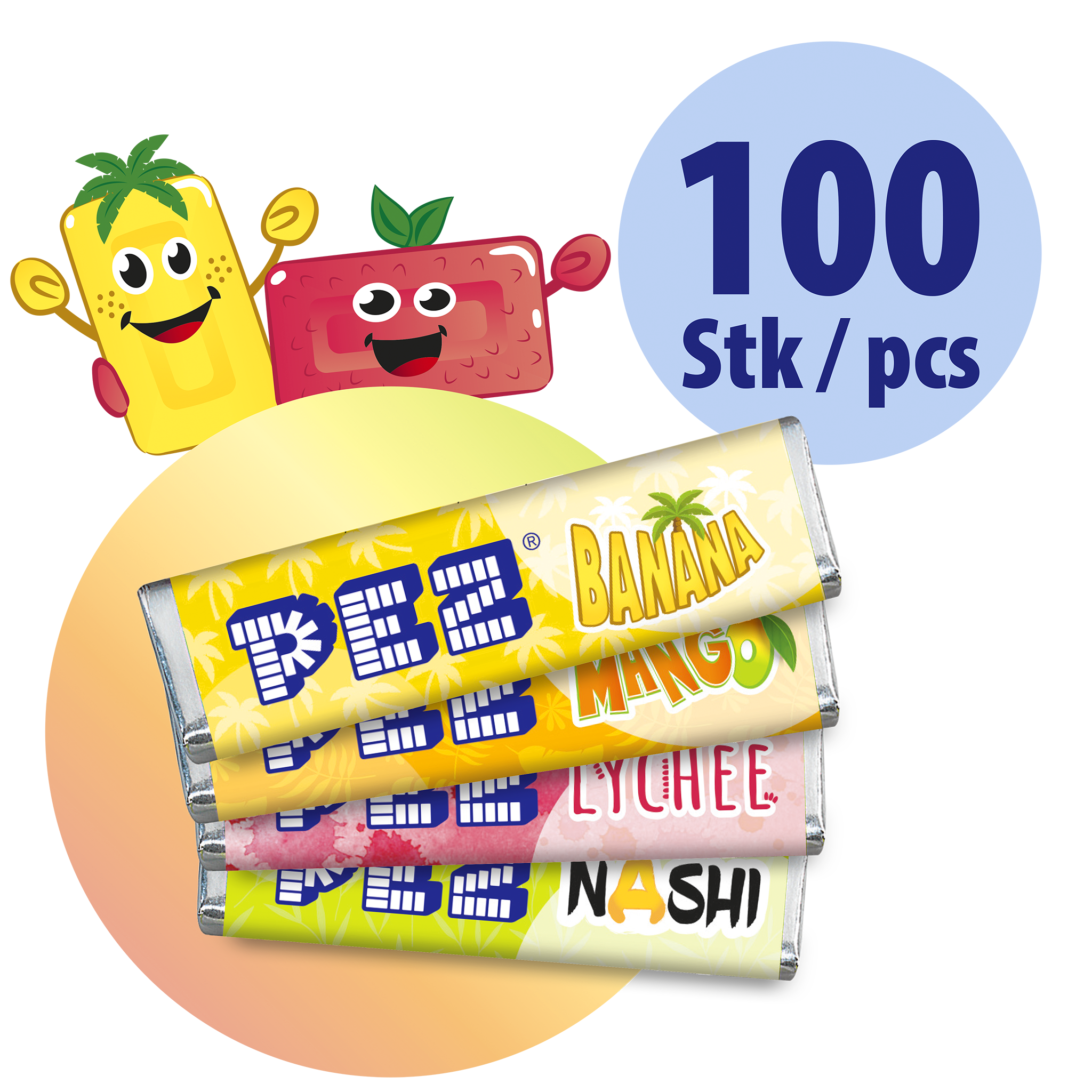 pez-candies-exotic-flavours-bonbons-exotiques-100-pcs-850g image 1