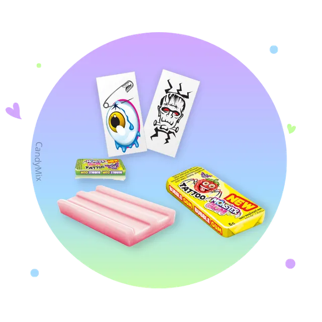 johnny-bee-monster-gum-chewing-gum-tutti-frutti-5g image 1