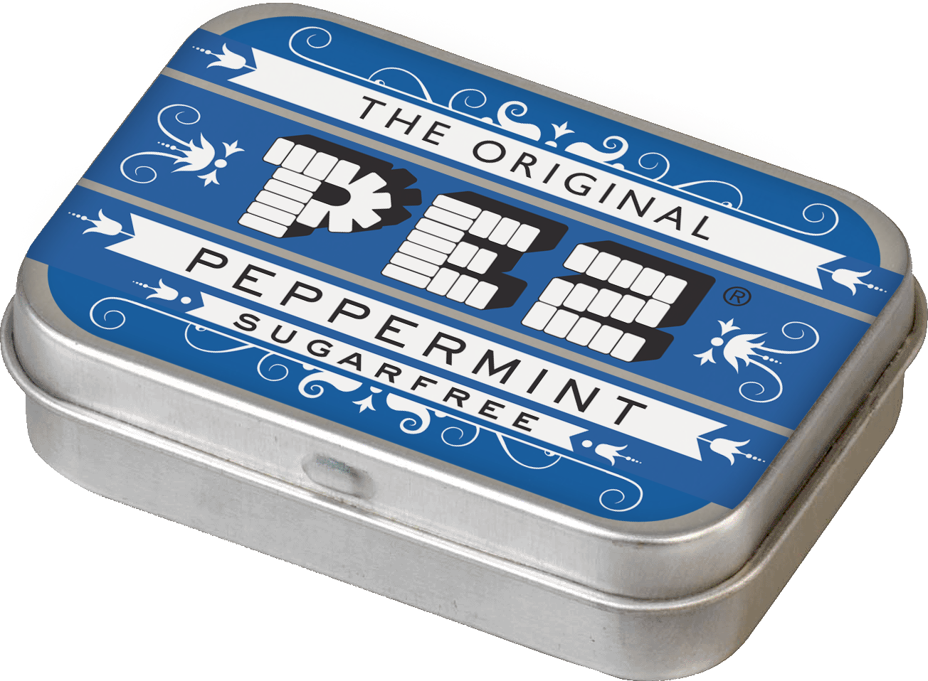 pez-retro-nostalgic-tin-blue-boite-bonbons-16g image 1