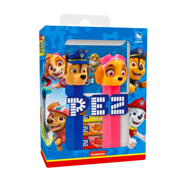 pez-gift-sets-paw-patrol-chase-skye-coffret-2-pcs-34g image 1