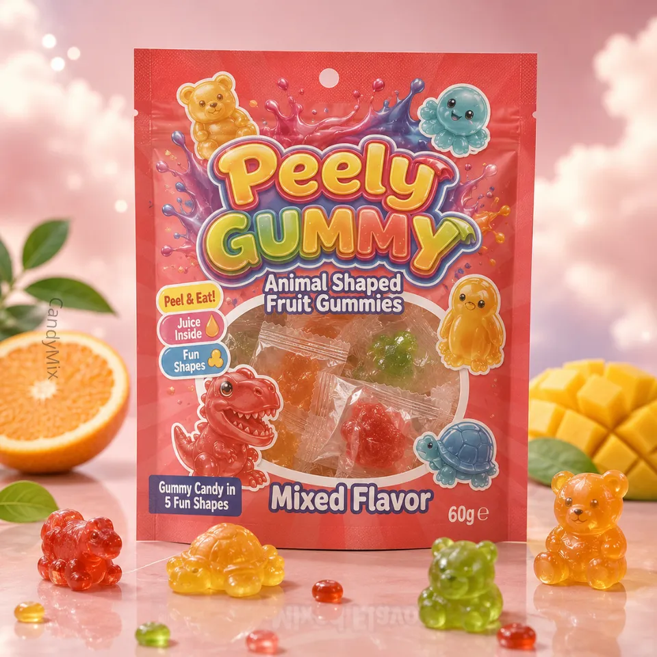 candymix-peely-gummy-animal-bonbons-g-lifi-s-fruits-mix-60g-halal image 1