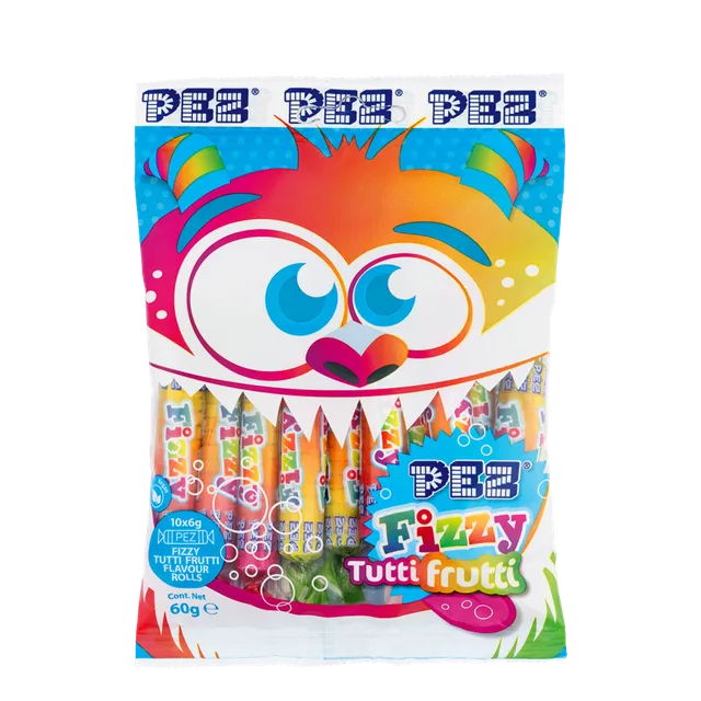 pez-fizzy-rolls-rouleaux-p-tillants-bonbons-fruits-10x6g image 1