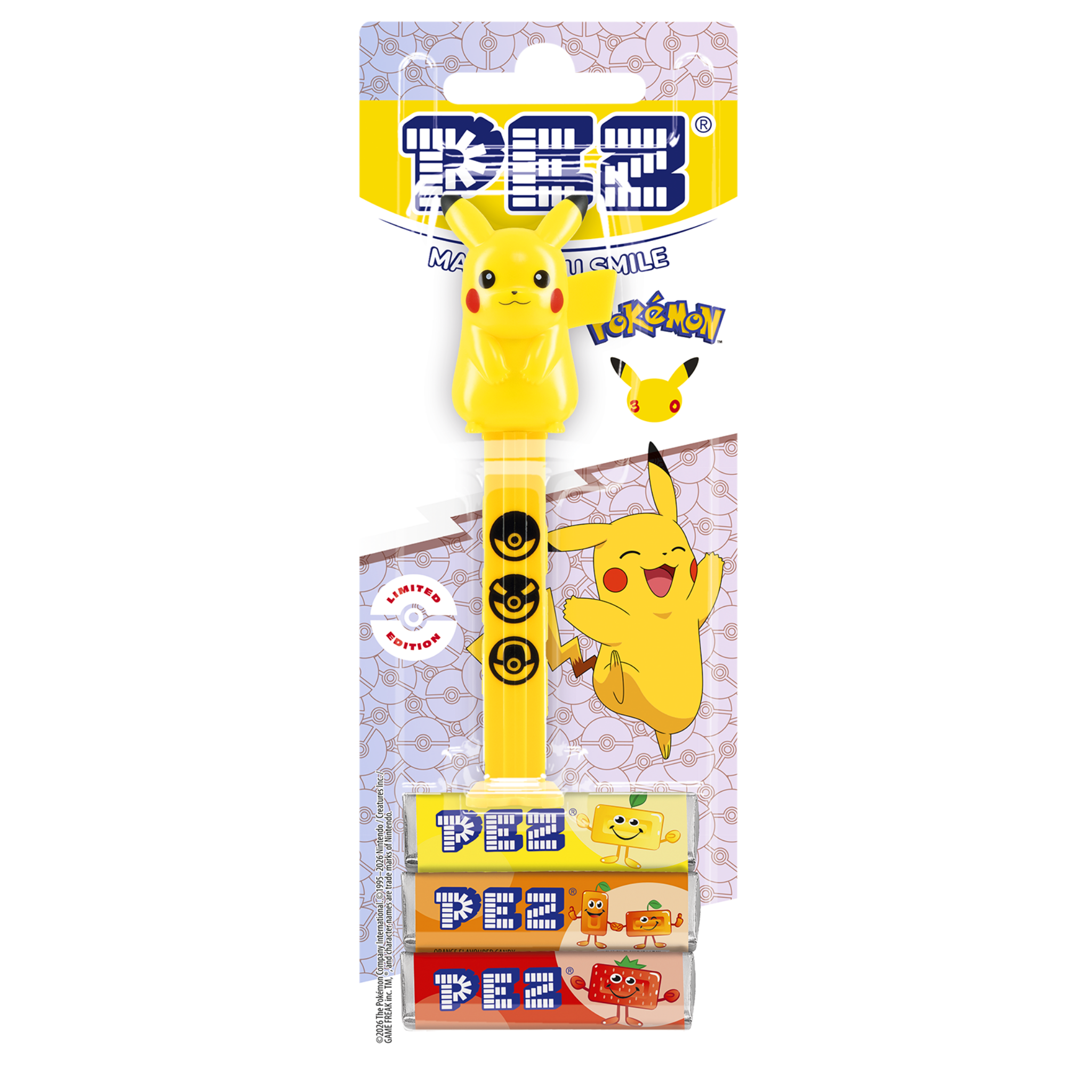 pez-special-30-ans-pikachu-distributeur-bonbons-pok-mon-25-5g image 3