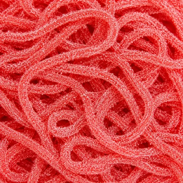 king-regal-lassos-spaghettini-bonbons-acides-fraise-200g image 1