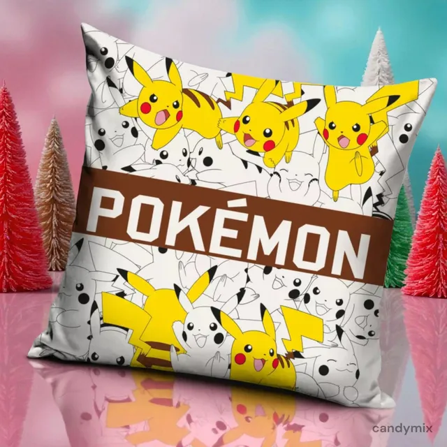 pok-mon-housse-de-coussin-velours-pikachu-40x40cm image 1