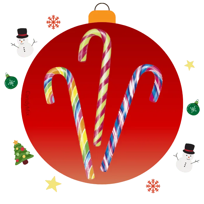 candymix-candy-canes-multicolor-sucre-d-orge-menthe-28g image 1