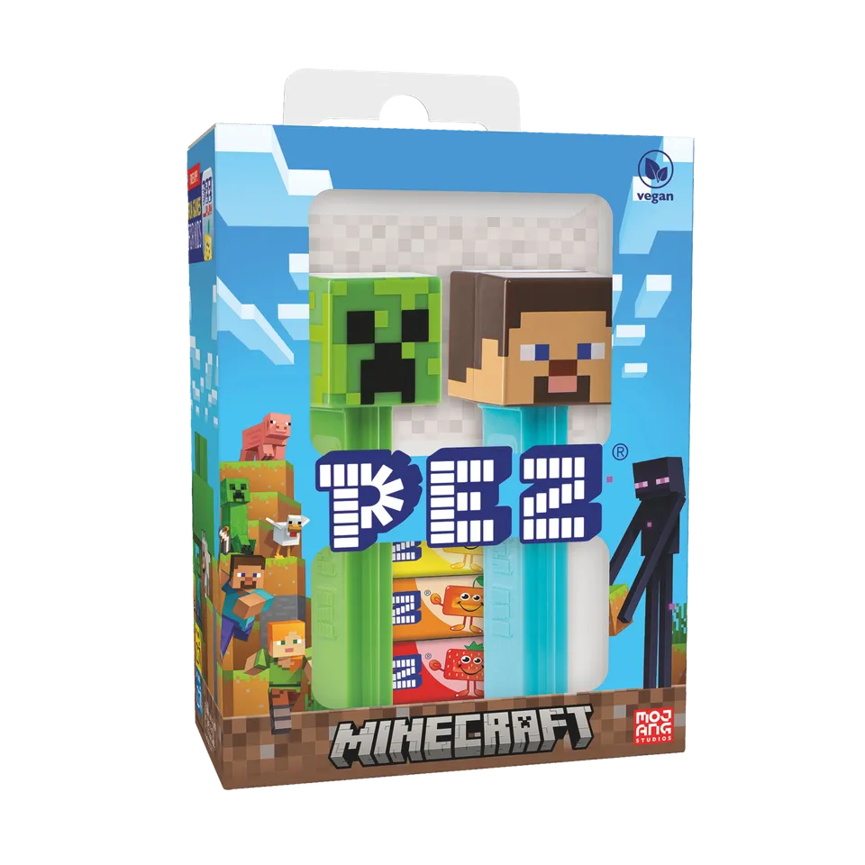 pez-minecraft-coffret-2-distributeurs-bonbons-34g image 1