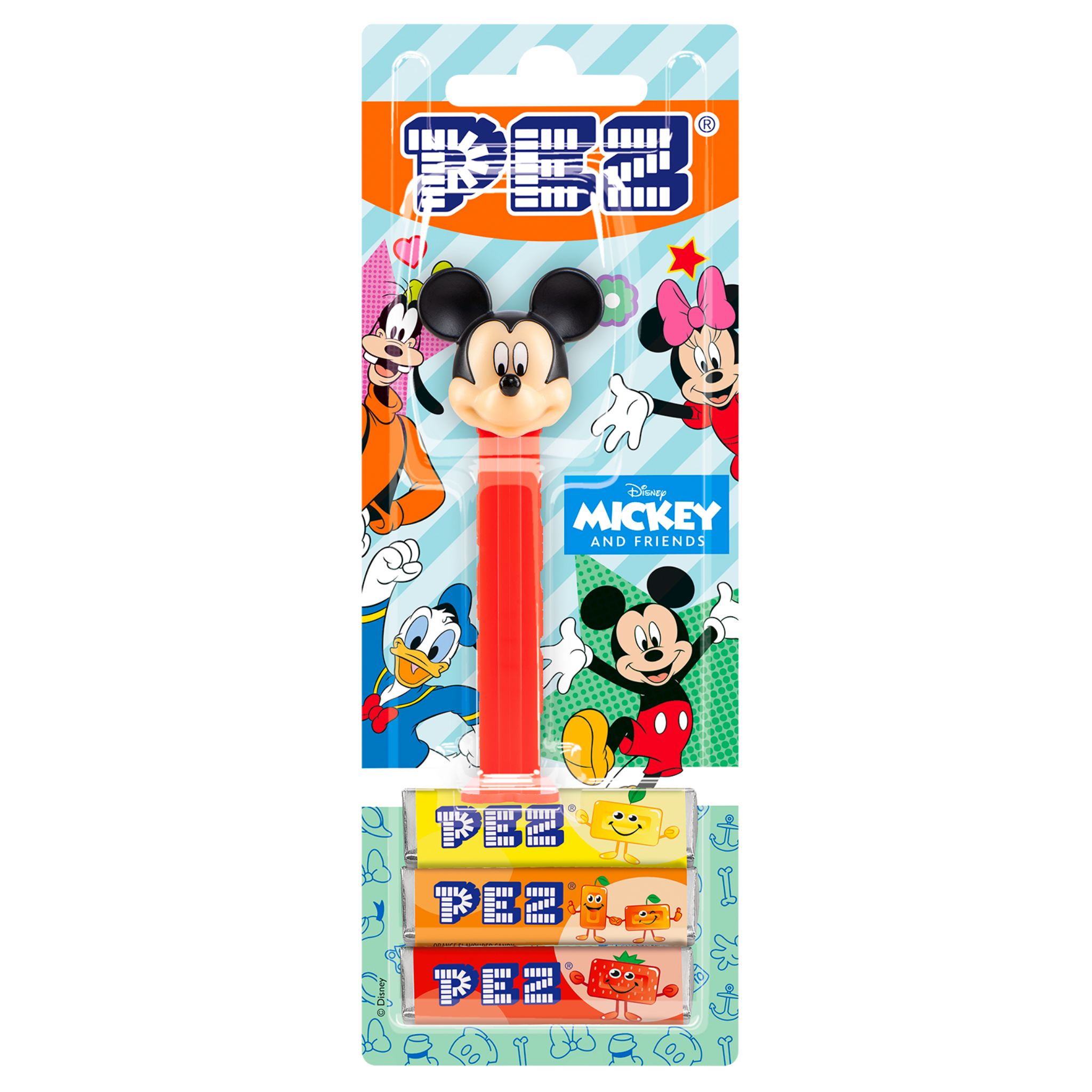 pez-dispensers-micky-distributeur-bonbons-citron-orange-fraise image 2