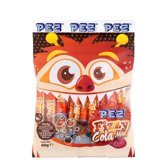 pez-cola-mix-fizzy-bonbons-rouleaux-10-x-6g image 1