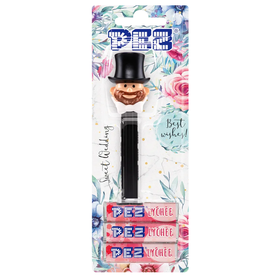 pez-dispensers-groom-barbu-distributeur-bonbons-litchi image 1