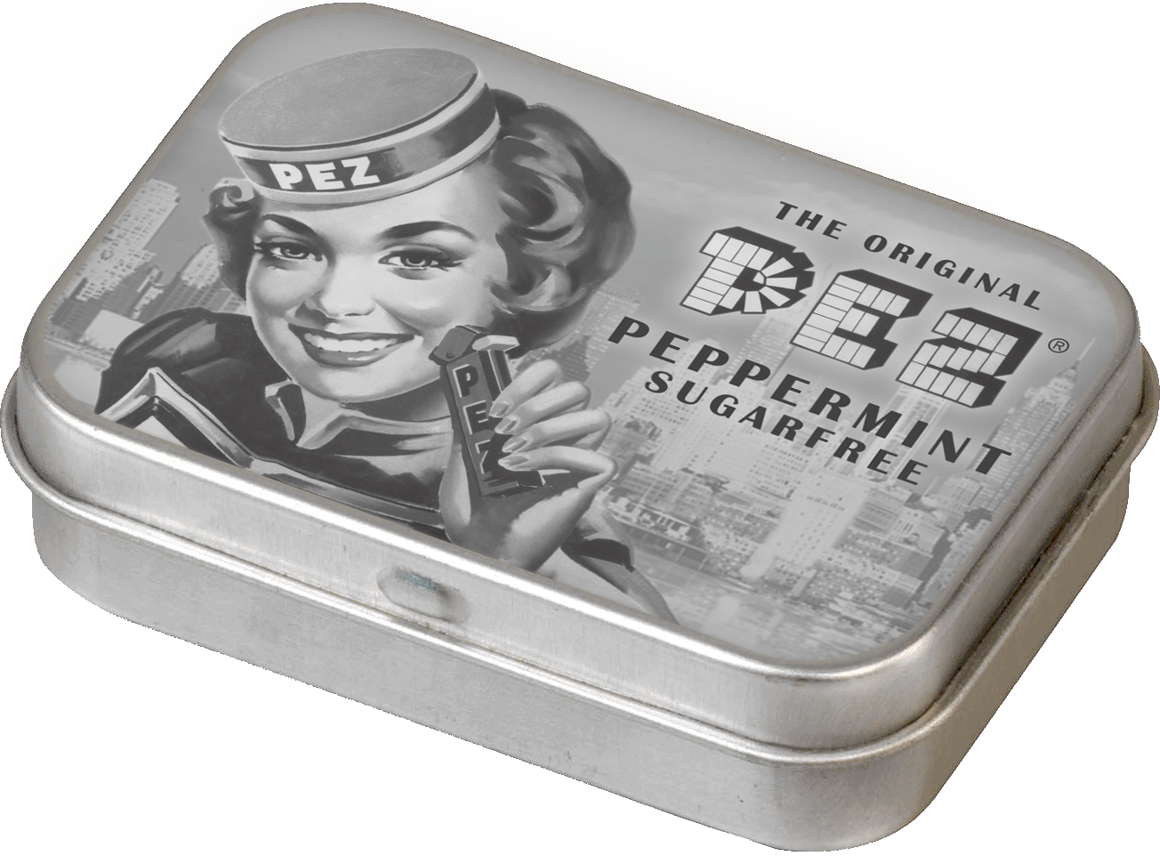 pez-retro-nostalgic-tin-lady-bo-te-m-tal-bonbons-16g image 1