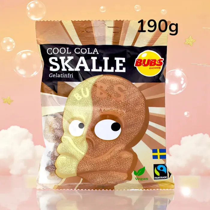 bubs-skalle-cool-cola-bonbons-su-dois-cola-190g image 1