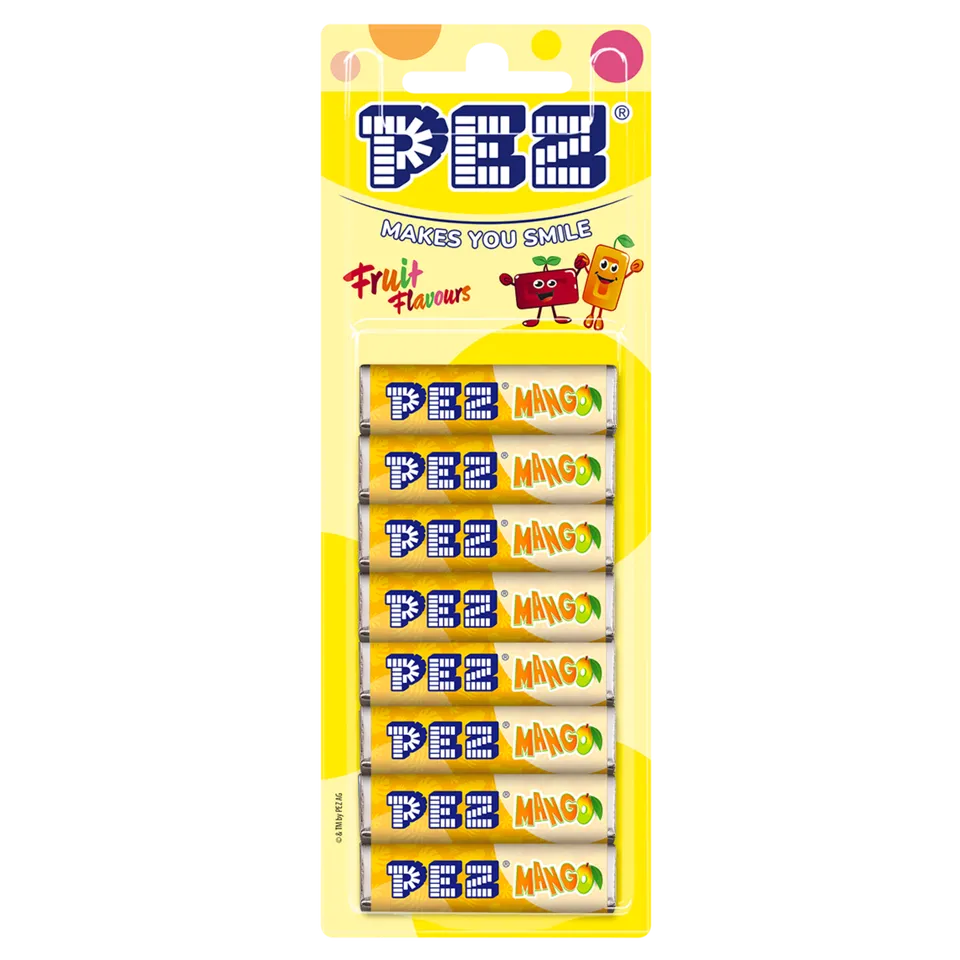 pez-candies-mango-bonbons-recharge-mangue-8-x-8-5g image 1