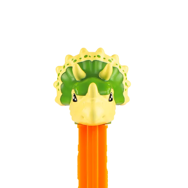 pez-dispensers-triceratops-distributeur-3-bonbons-fruits image 1