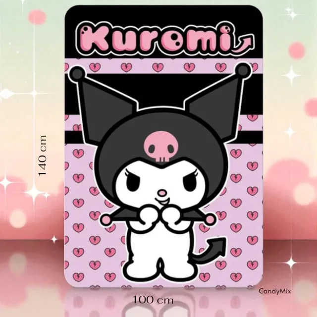 plaid-kuromi-ultra-doux-140x100cm-cadeau-ado image 1