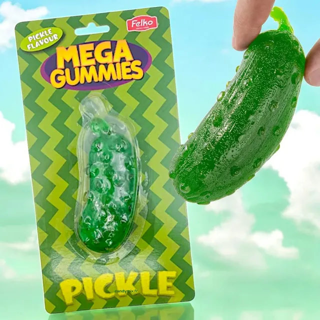 mega-gummies-cornichon-g-ant-gummy-pickle-sans-gluten-120g image 1