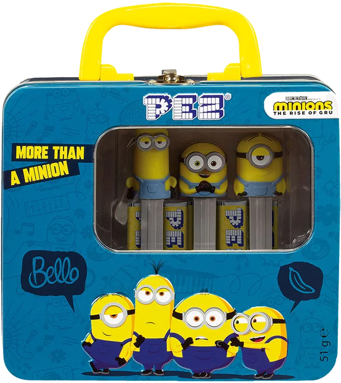 pez-candies-minions-bo-te-m-tal-3-distributeurs-51-g image 1