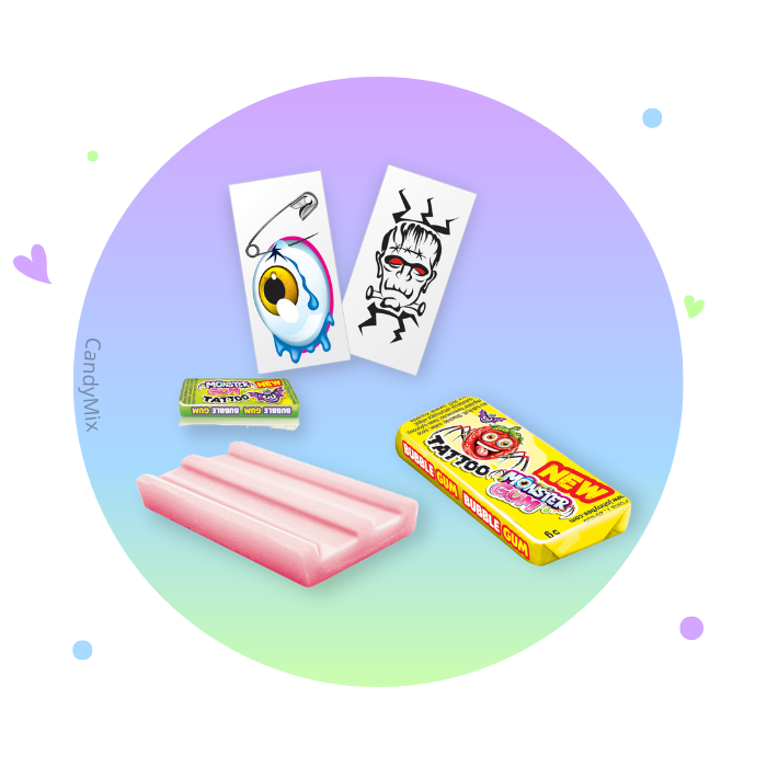 johnny-bee-monster-gum-chewing-gum-tutti-frutti-5g image 1