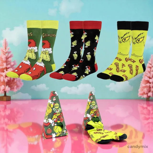 grinch-lot-3-chaussettes-no-l-taille-38-45-chaudes image 1