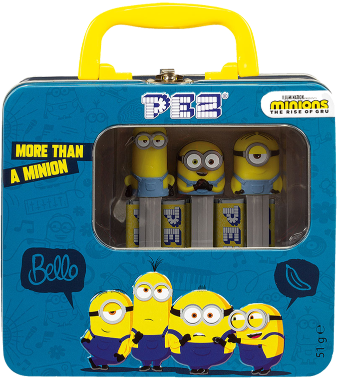 pez-candies-minions-bo-te-m-tal-3-distributeurs-51-g image 1