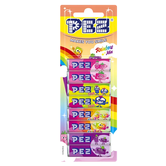 pez-rainbow-mix-bonbons-recharge-8-x-8-5-g-acidul image 1