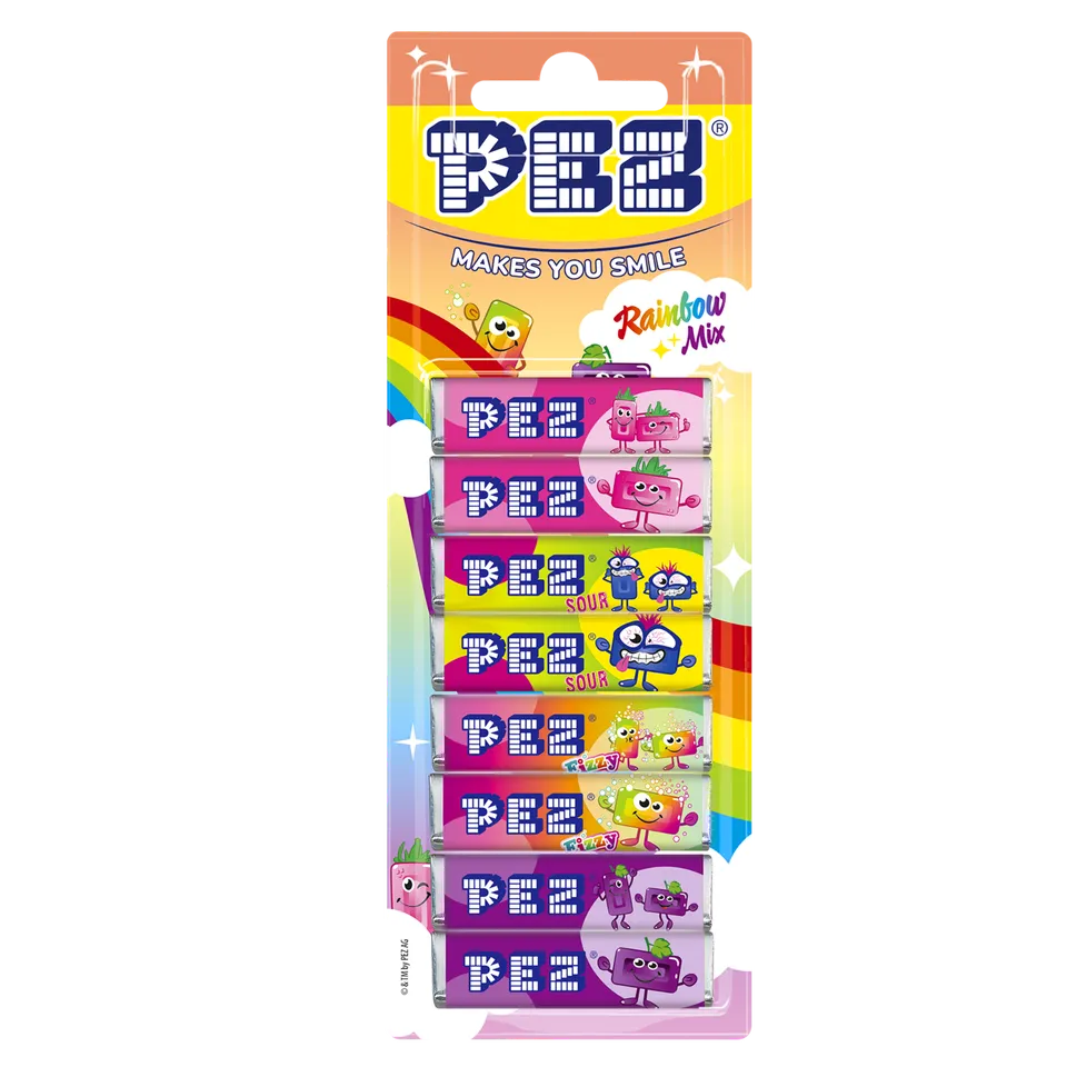pez-rainbow-mix-bonbons-recharge-8-x-8-5-g-acidul image 1