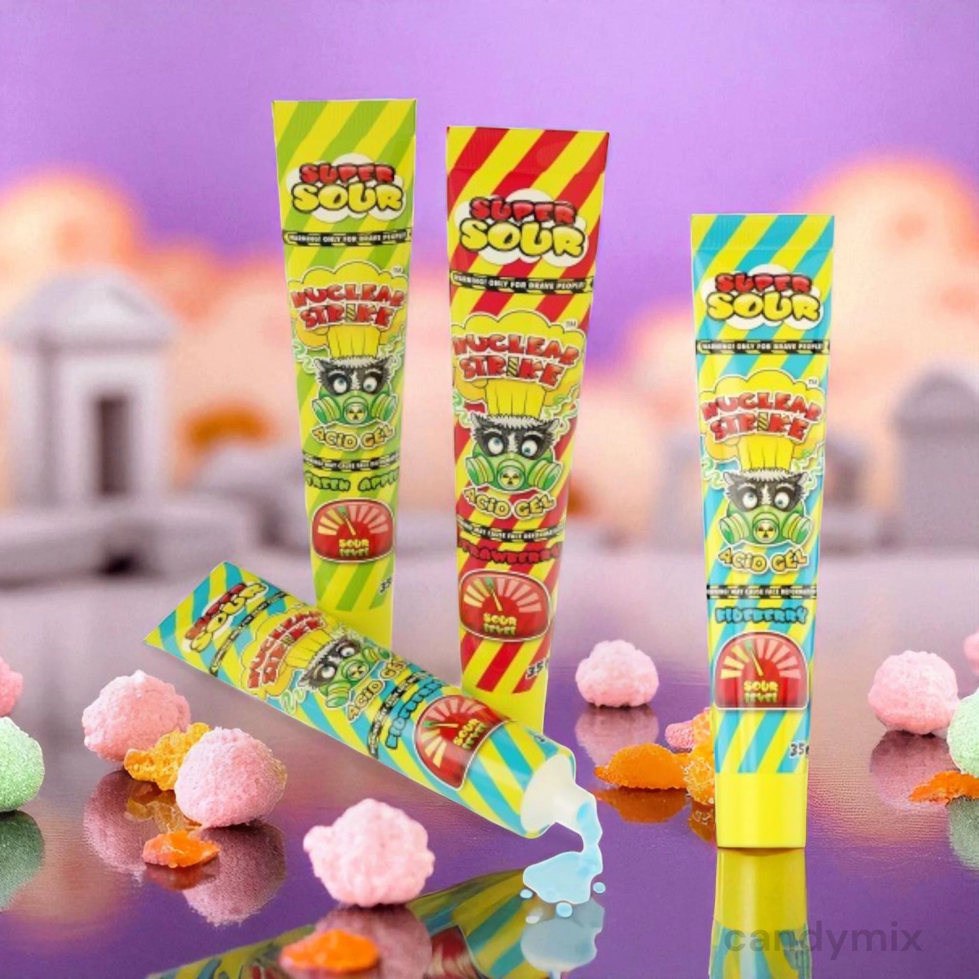 nuclear-strike-super-sour-gel-bonbon-acide-35g image 1
