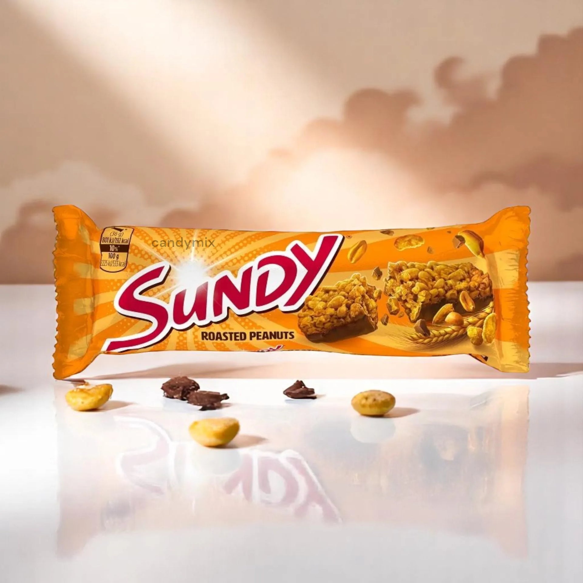 sundy-peanuts-barre-chocolat-cacahu-te-36g image 1