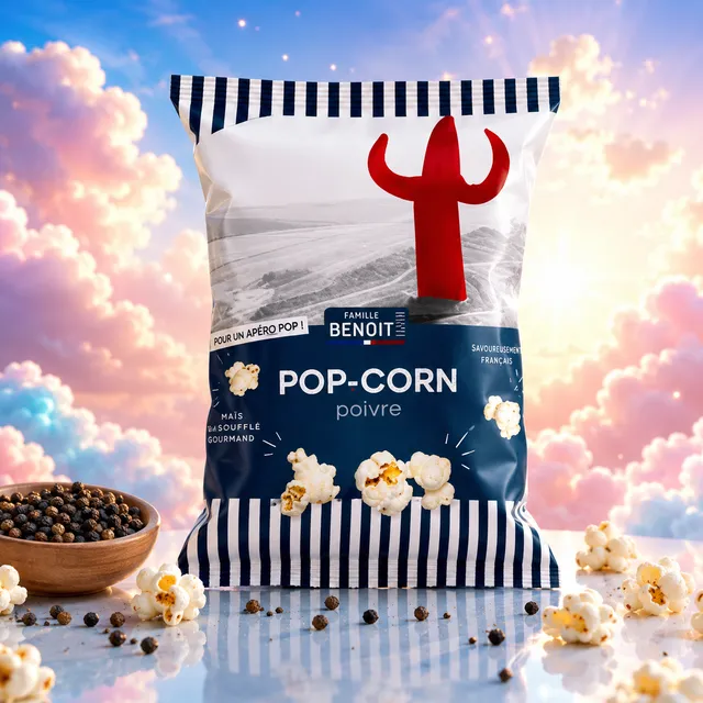 famille-benoit-pop-corn-myrtille-80g-caramelise-artisanal image 1