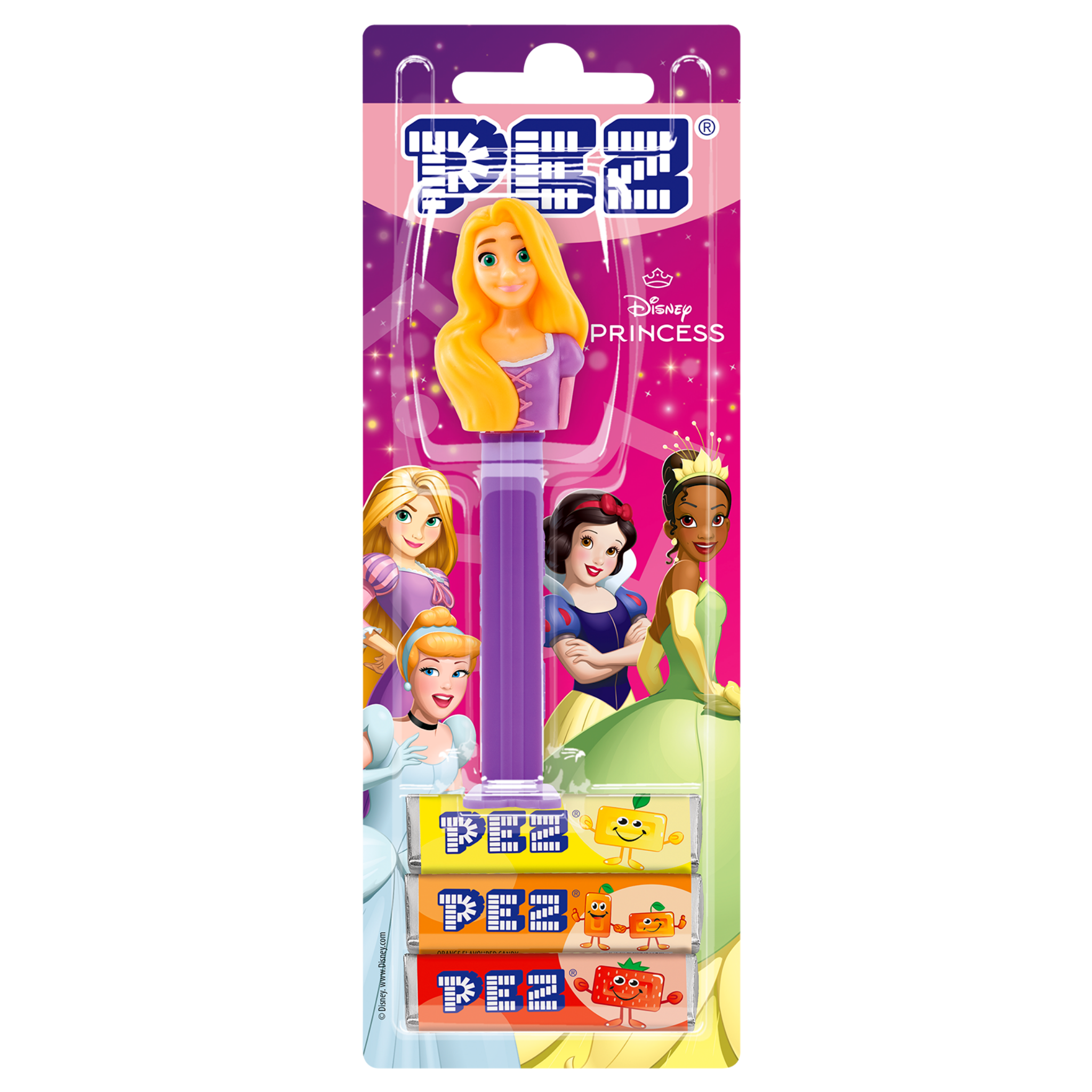 pez-dispensers-raiponce-distributeur-bonbons-3-recharges-fruits image 2