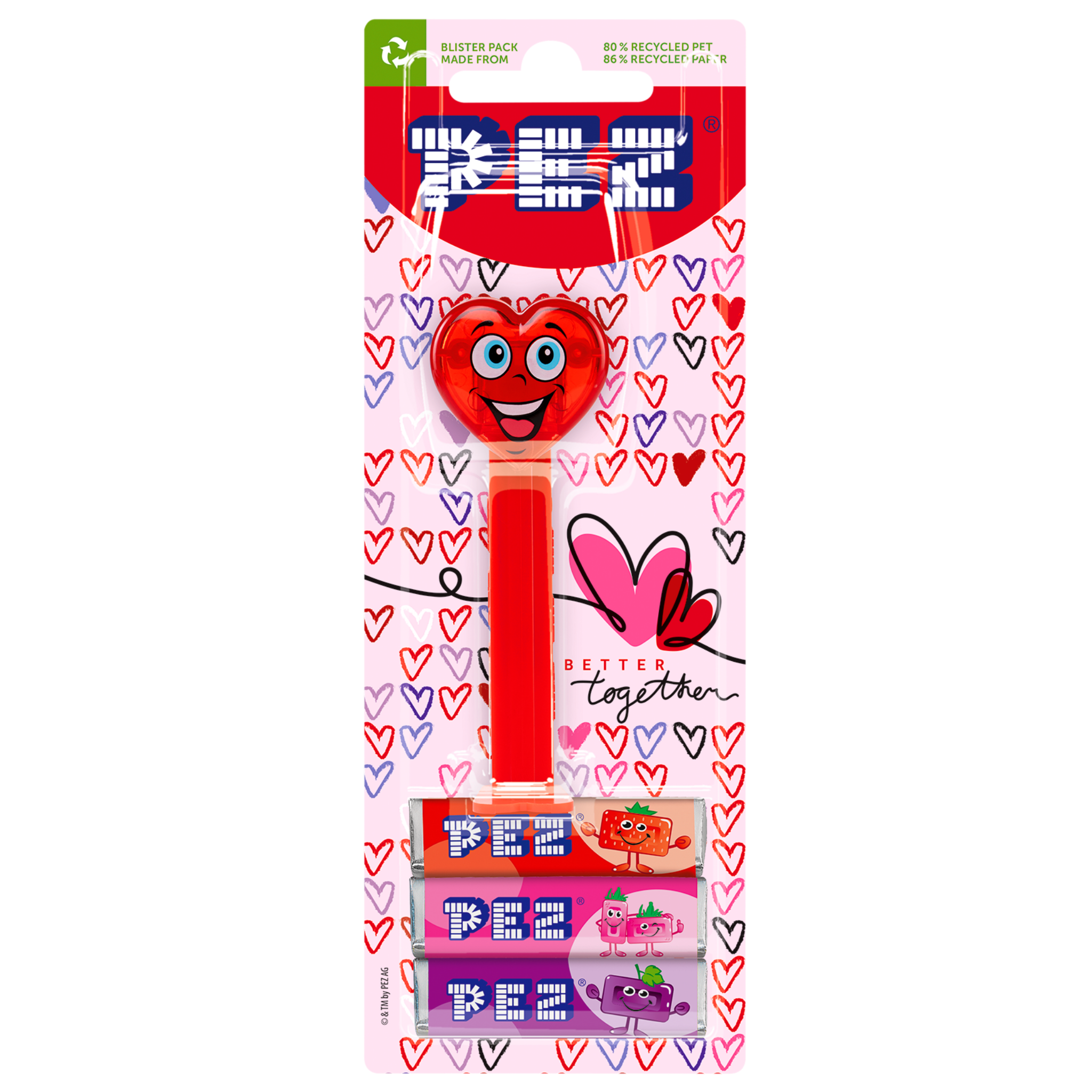 pez-dispensers-happy-heart-distributeur-bonbons-c-ur-fraise-25-5-g image 2