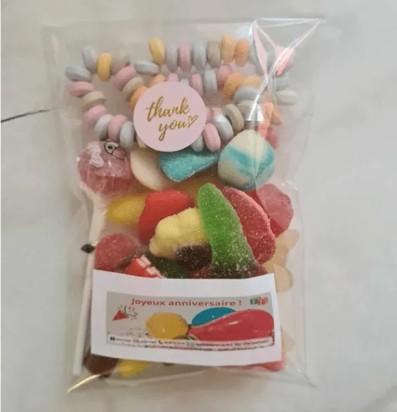 sweet-halal-vegan-mix-sachet-mix-bonbons-complet-sucette-collier-100g image 1