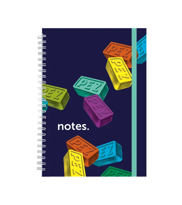 pez-notebook-carnet-a5-couverture-rigide-carreaux image 1