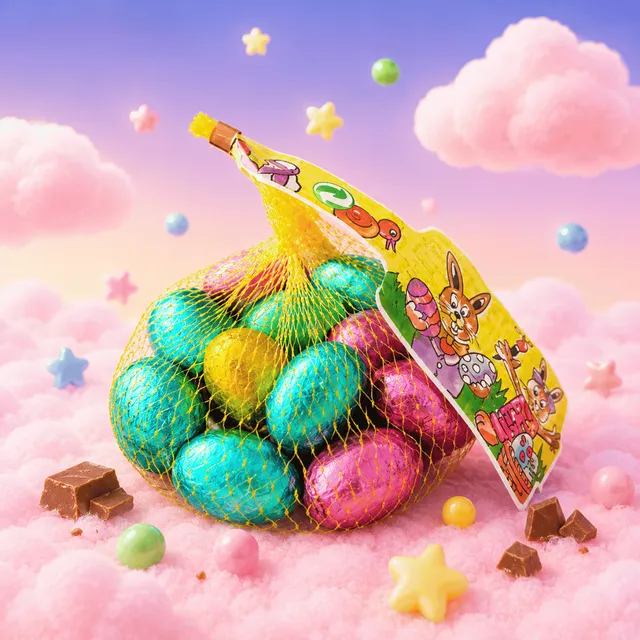 ufs-de-p-ques-chocolat-au-lait-bonbon-80g-chasse image 1
