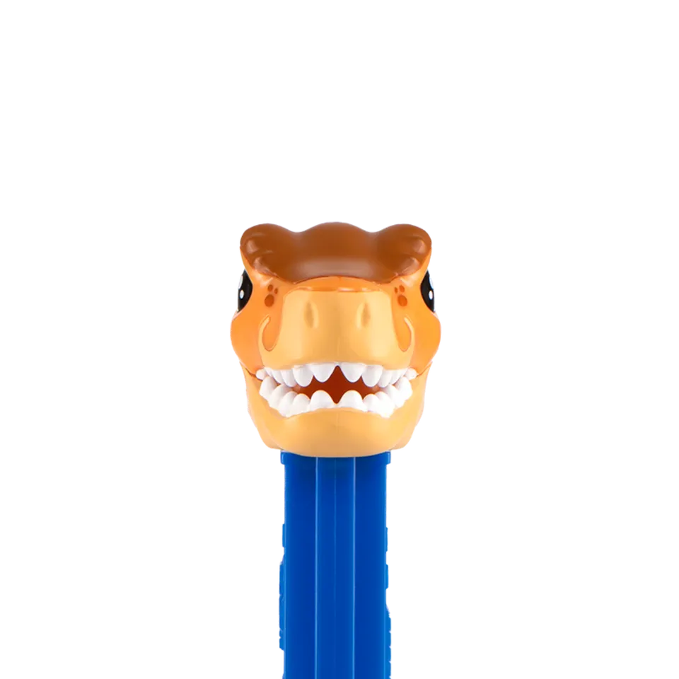 pez-dispensers-t-rex-distributeur-bonbons-3-recharges-fruits image 1