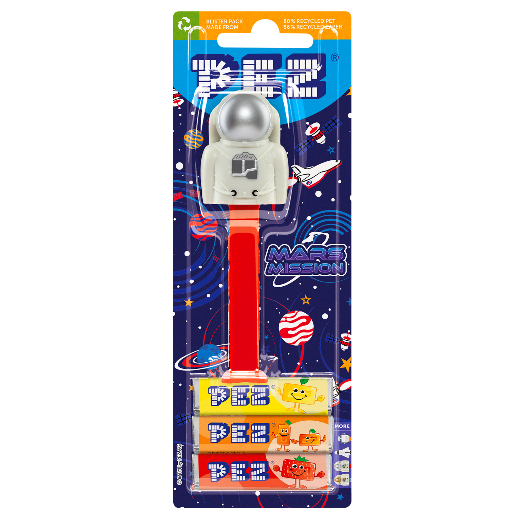 pez-astronaute-argent-distributeur-bonbons-fruits-25-5-g image 2