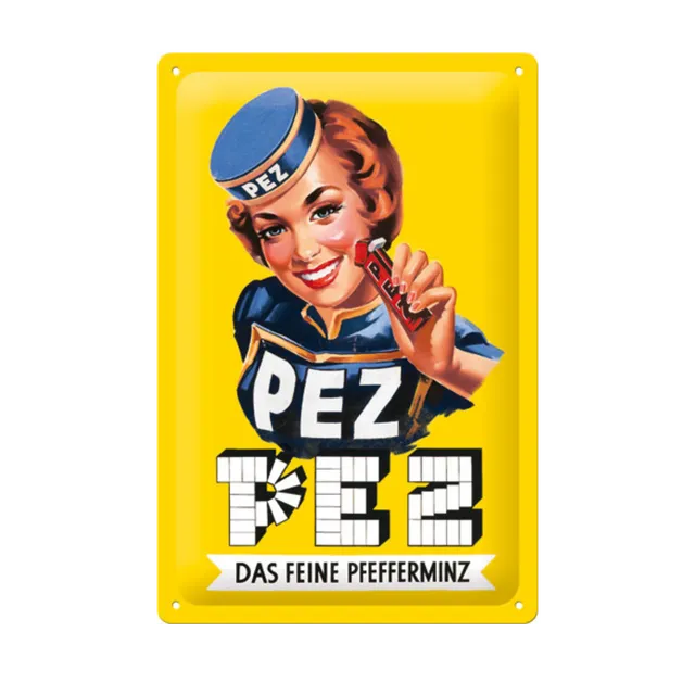 pez-fan-shop-plaque-m-tal-menthe-20x30-cm-d-co image 1
