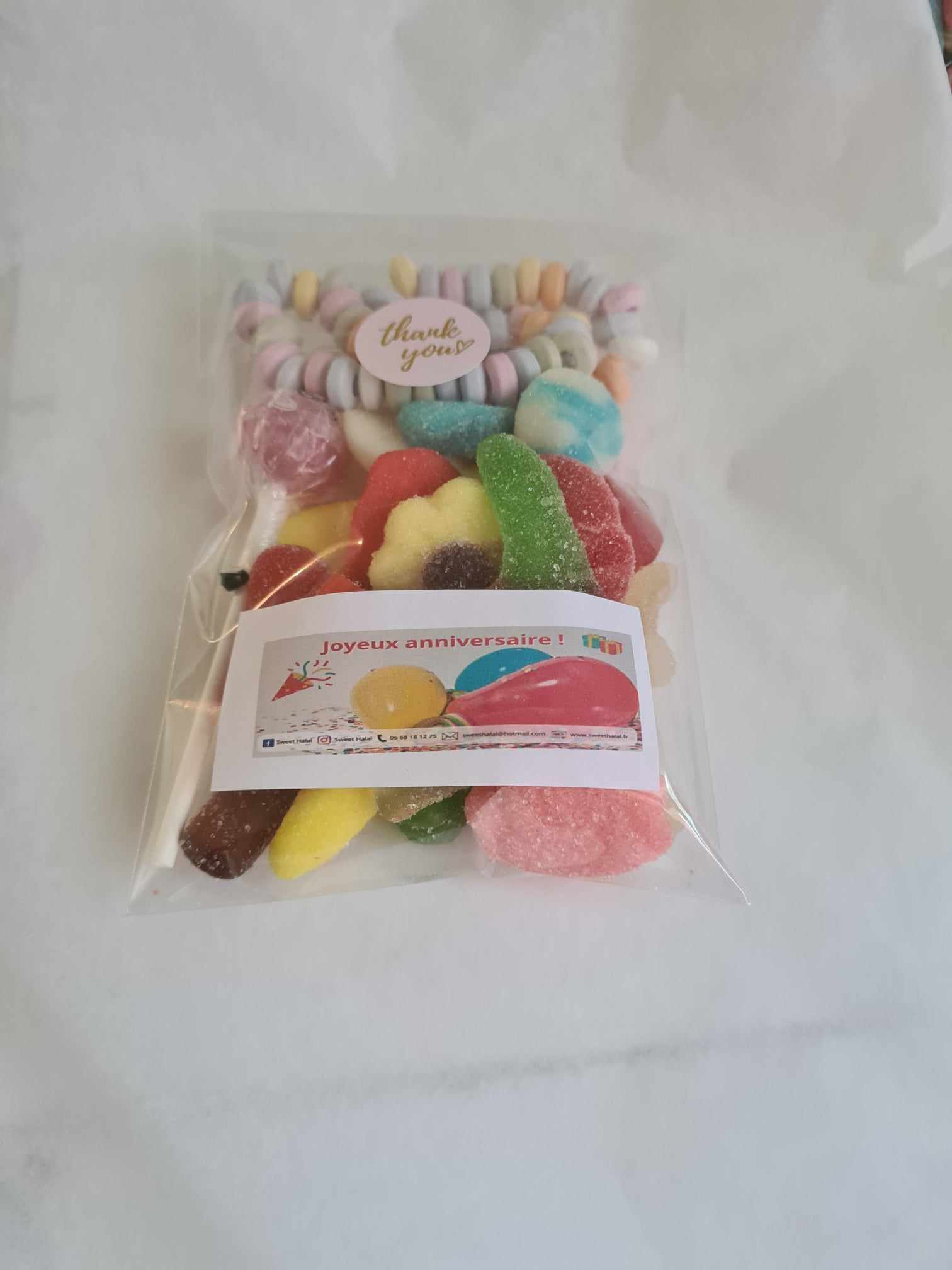 sweet-halal-vegan-mix-sachet-mix-bonbons-complet-sucette-collier-100g image 3
