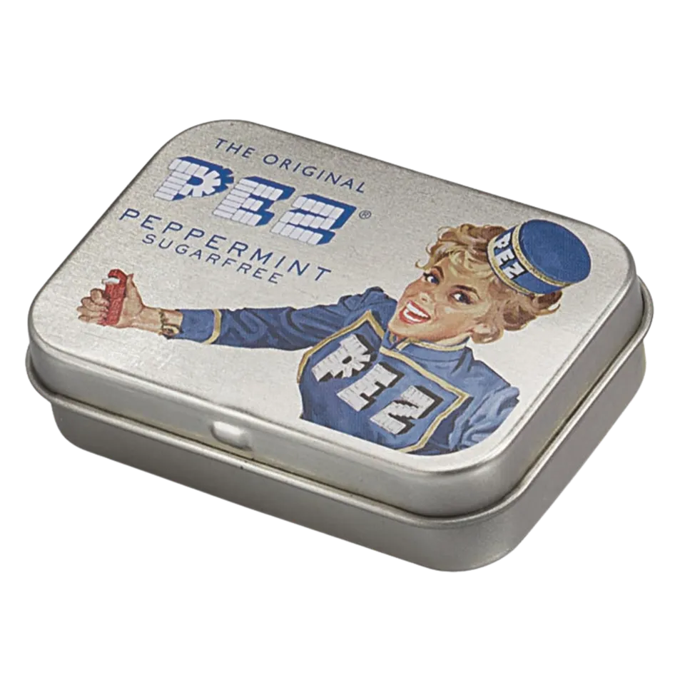 pez-retro-lady-distributeur-bo-te-m-tal-bonbons-16-g image 1