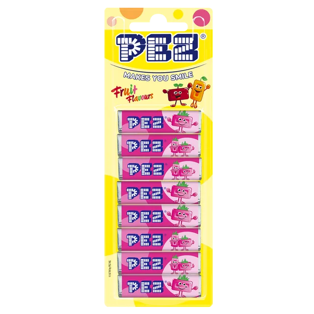 pez-candies-raspberry-bonbons-framboise-8-x-8-5-g image 1