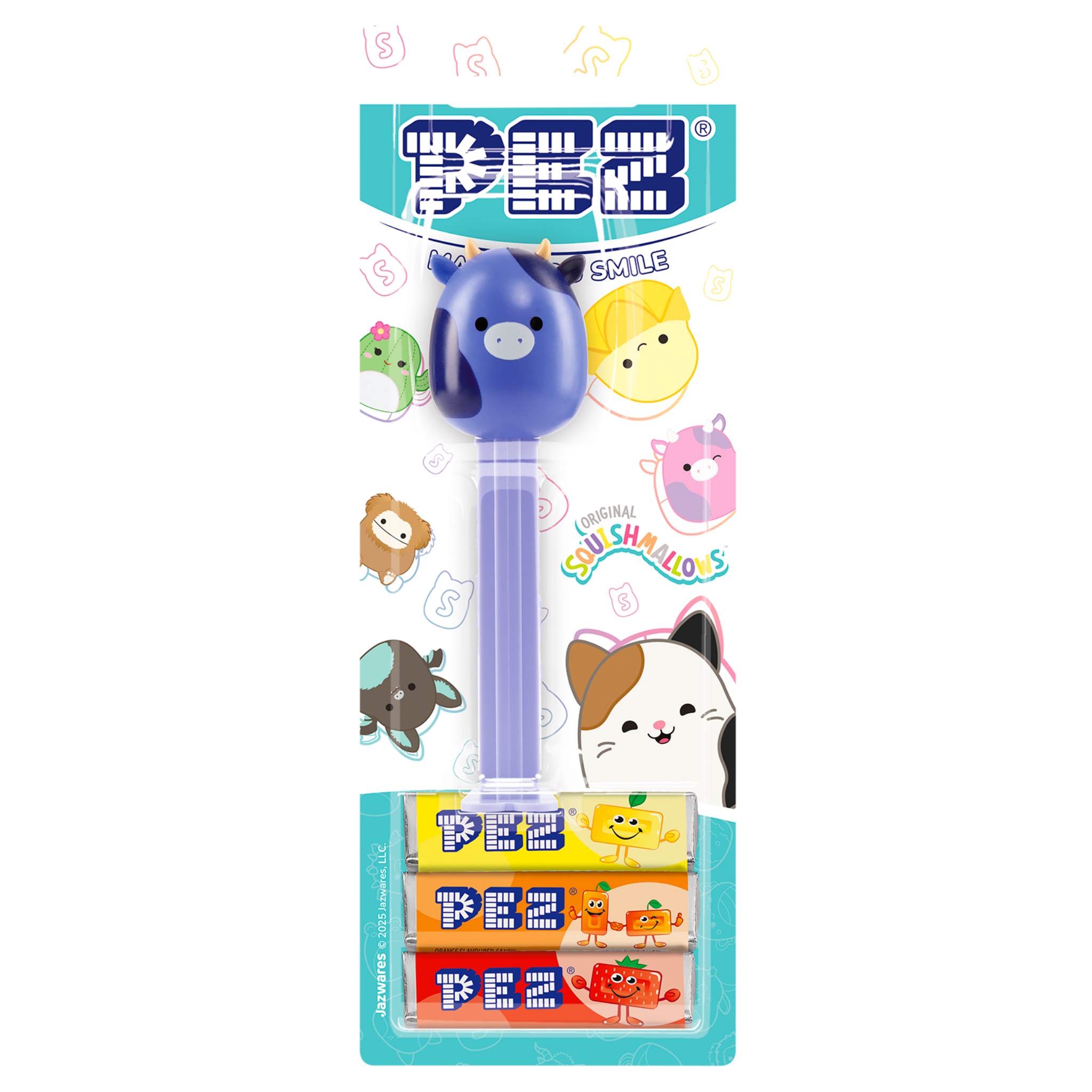 pez-dispensers-vache-ingred-bonbons-fruits-25-5g image 2