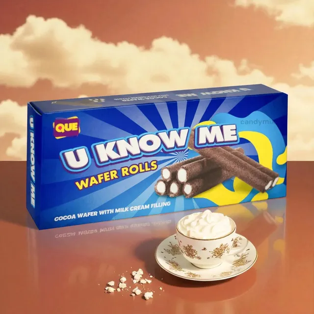 u-know-me-wafer-rolls-gaufrette-cookie-cream-100g image 1